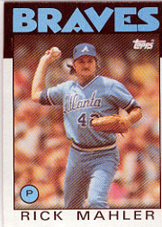 1986 Topps Baseball Cards      437     Rick Mahler